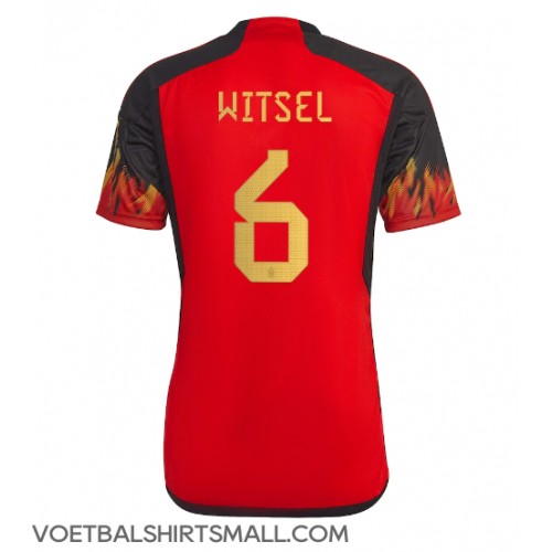 België Axel Witsel #6 Voetbalkleding Thuisshirt WK 2022 Korte Mouwen